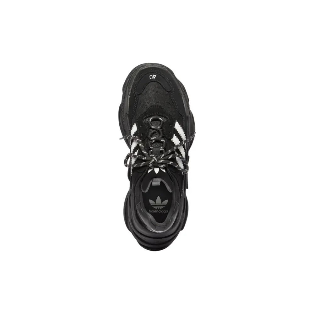 Alternative view of Giày Balenciaga x Adidas Triple S ‘Black White’ 712764-W2ZB2-1090