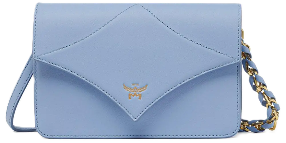 Túi MCM Diamond Spanish Calf Leather ‘Della Robbia Blue’ MWRESAK01L8001