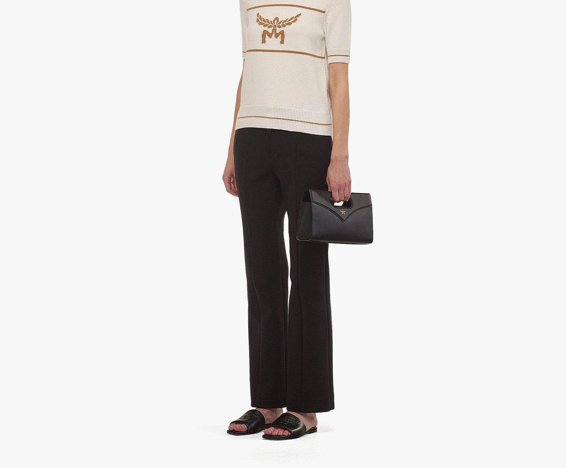 Túi MCM Diamond Tote Embossed Leather ‘Black’ MWRESAK03BK001 - Ảnh 3