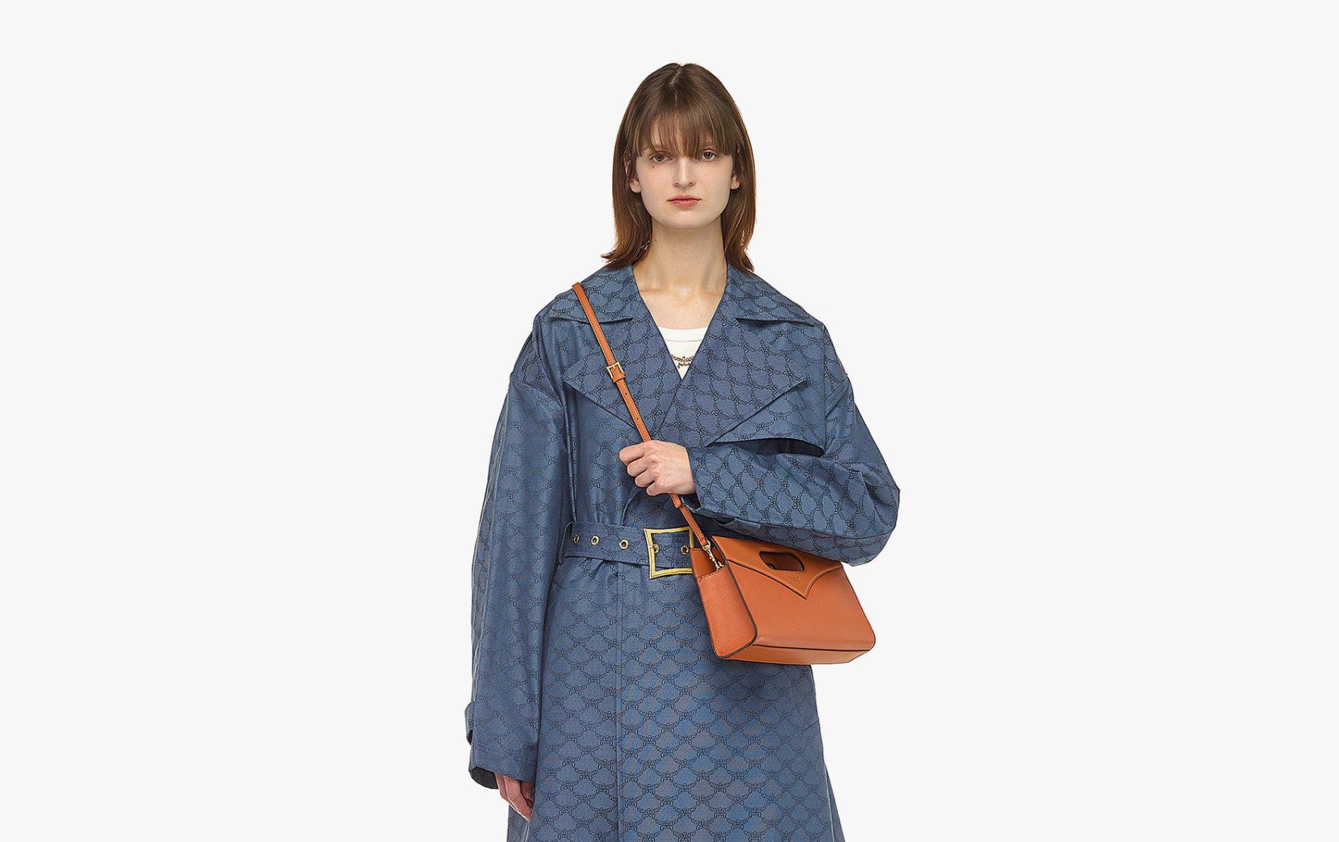 Túi MCM Diamond Tote Embossed Leather ‘Cognac’ MWRESAK03CO001 - Ảnh 2