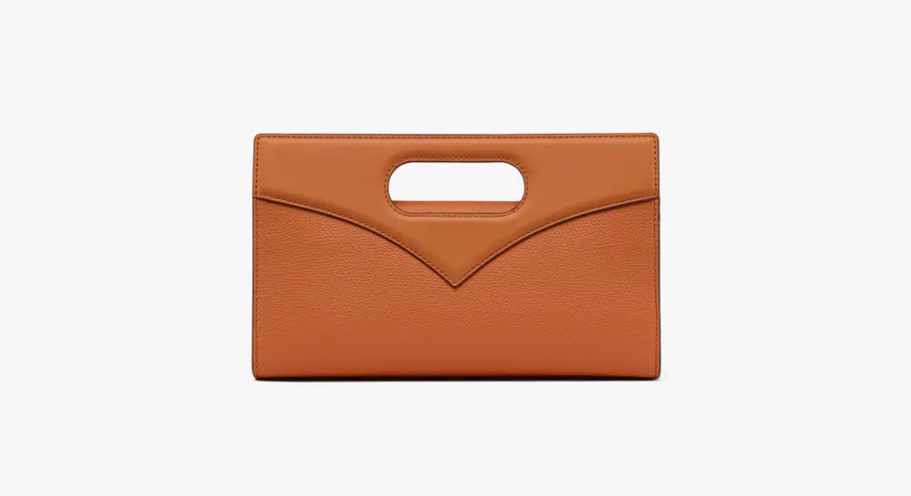 Túi MCM Diamond Tote Embossed Leather ‘Cognac’ MWRESAK03CO001 - Ảnh 4