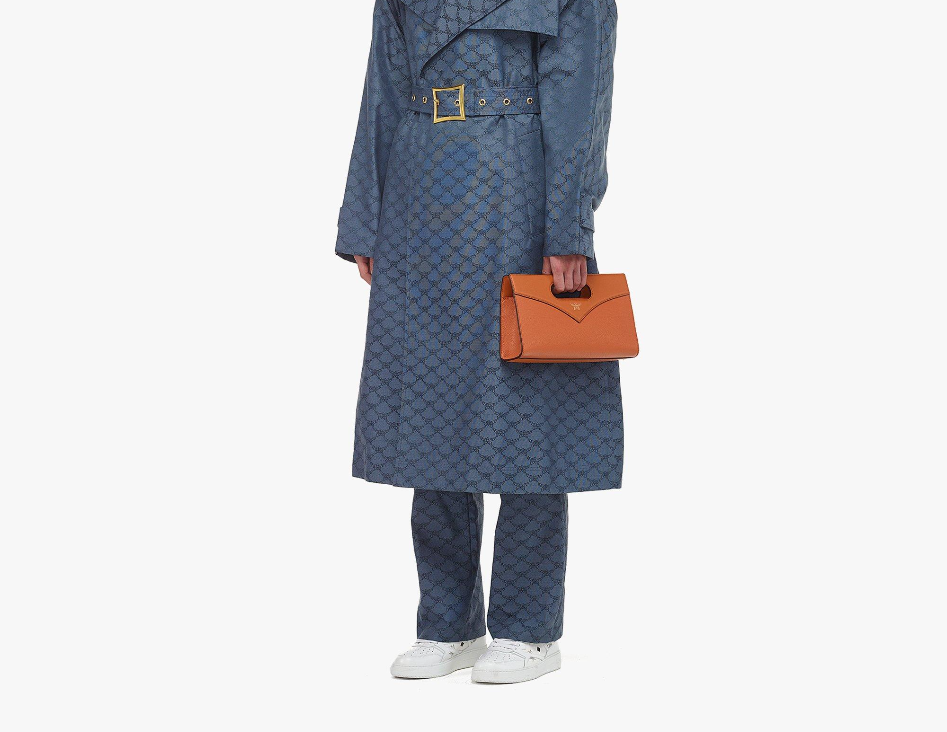 Túi MCM Diamond Tote Embossed Leather ‘Cognac’ MWRESAK03CO001 - Ảnh 3