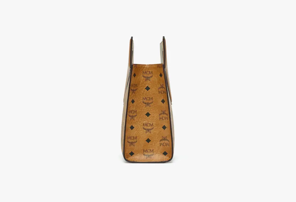 Túi MCM Diamond Tote Visetos Leather Mix ‘Cognac’ MWTESAK01CO001 - Ảnh 5