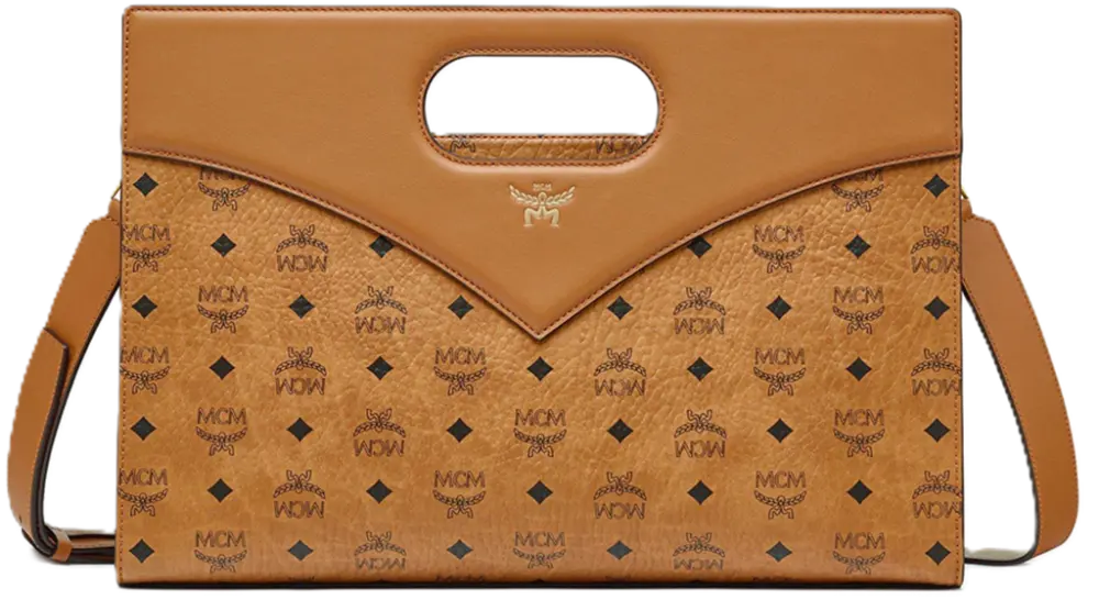 Túi MCM Diamond Tote Visetos Leather Mix ‘Cognac’ MWTESAK01CO001