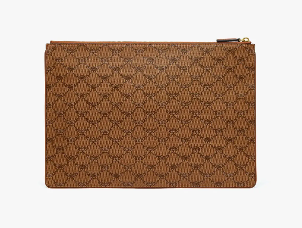 Túi MCM Himmel Zip Pouch Lauretos ‘Cognac’ MXZESAC04CO001 - Ảnh 4