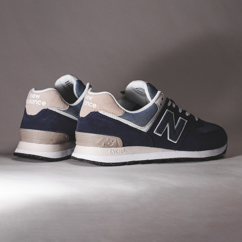 Giày New Balance 574 ‘Navy Grey White’ ML574RE2 - Ảnh 4