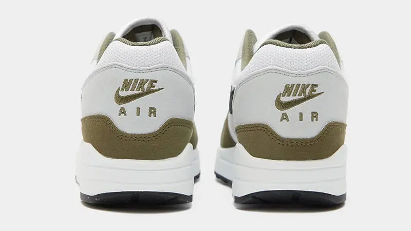 Giày Nike Air Max 1 ‘White Black Medium Olive’ FD9082-102 - Ảnh 5