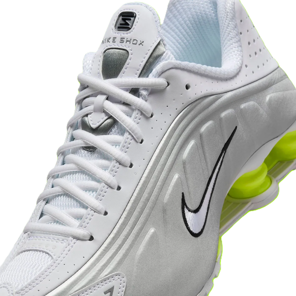 Giày Nike Shox R4 'White Metallic Silver' AR3565-102 - Ảnh 4