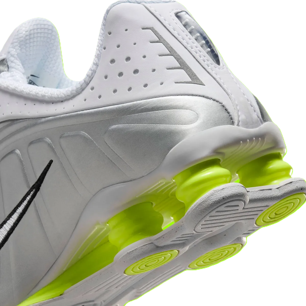 Giày Nike Shox R4 'White Metallic Silver' AR3565-102 - Ảnh 3