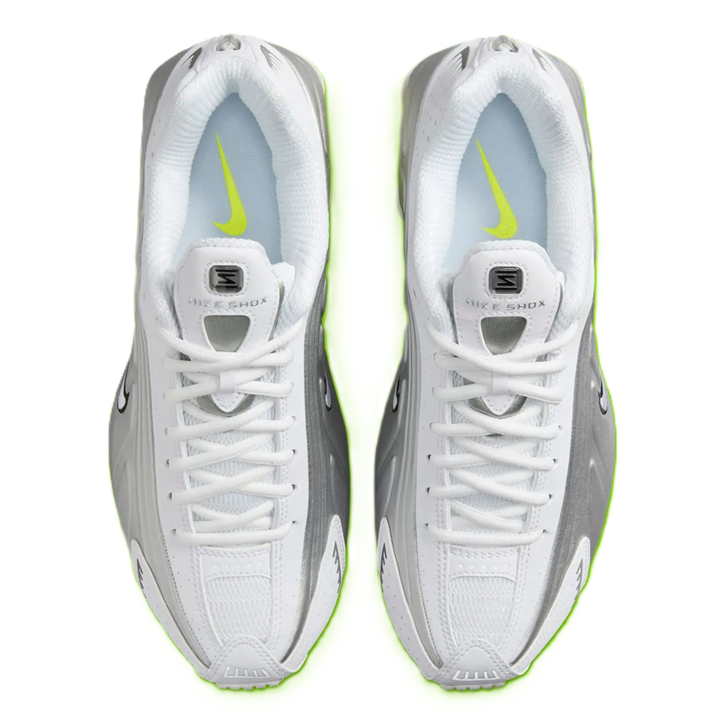 Giày Nike Shox R4 'White Metallic Silver' AR3565-102 - Ảnh 6