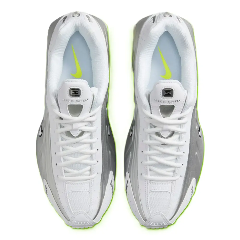 Giày Nike Shox R4 'White Metallic Silver' AR3565-102 - Ảnh 6