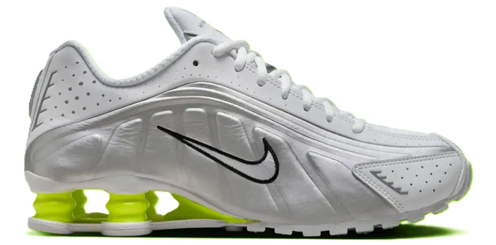 Giày Nike Shox R4 'White Metallic Silver' AR3565-102