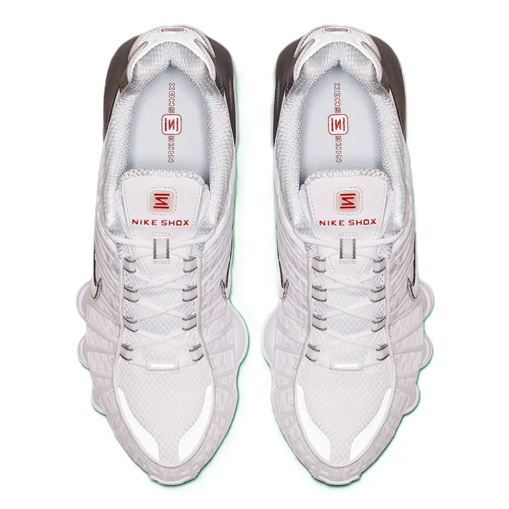 Giày Nike Shox TL 'White Metallic Silver' AV3595-100 - Ảnh 4