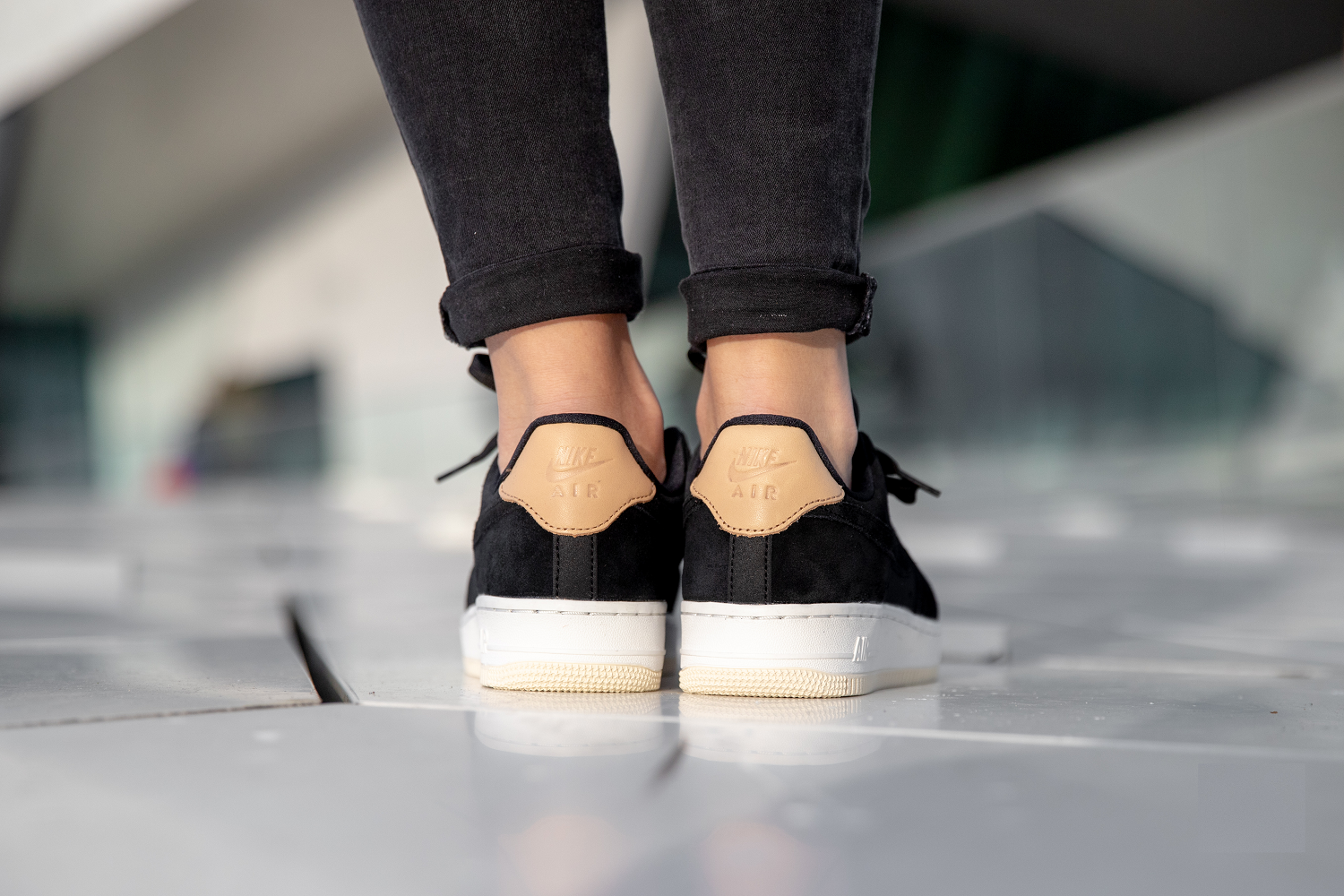 Giày Nike Air Force 1 Low ‘Black Cream’ 896185-006 - Ảnh 4