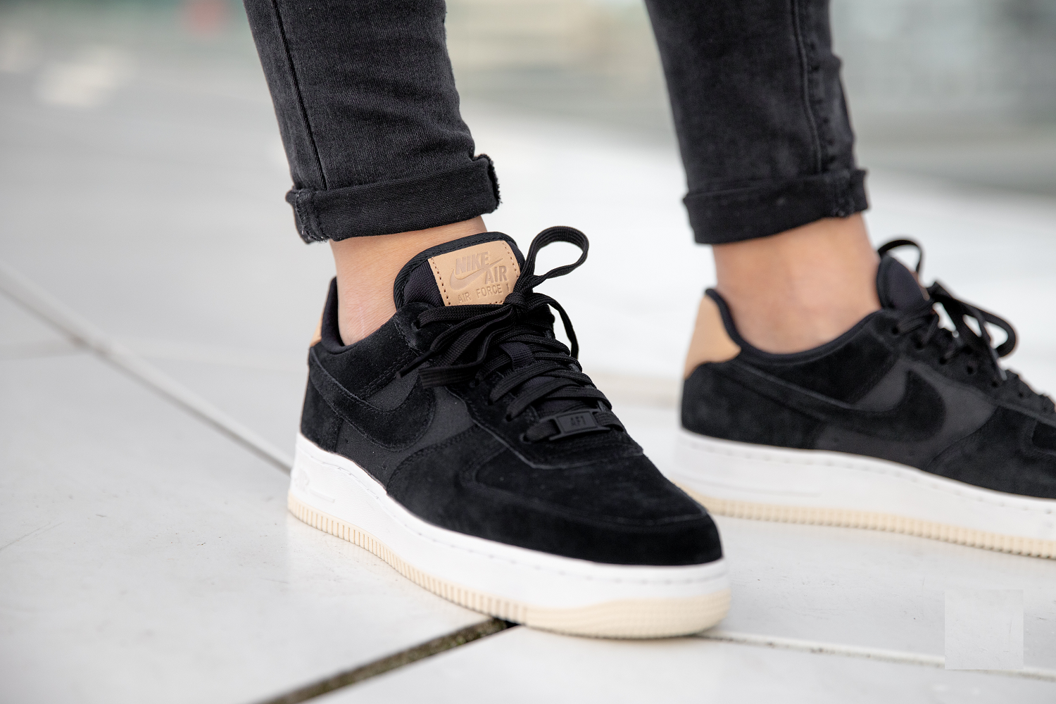 Giày Nike Air Force 1 Low ‘Black Cream’ 896185-006 - Ảnh 5