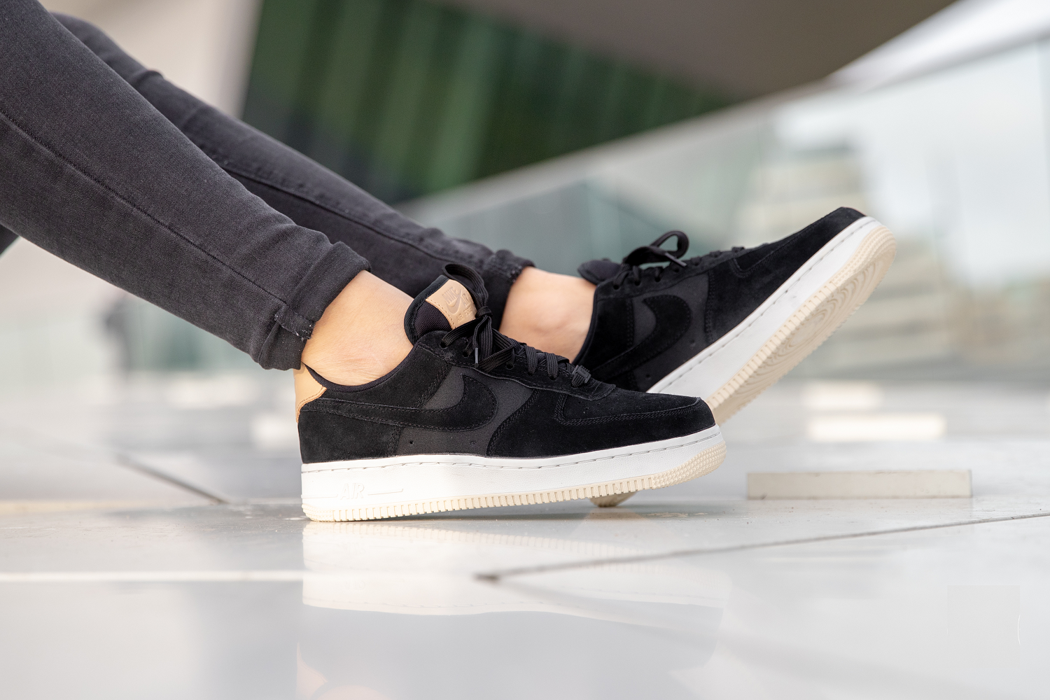 Giày Nike Air Force 1 Low ‘Black Cream’ 896185-006 - Ảnh 2