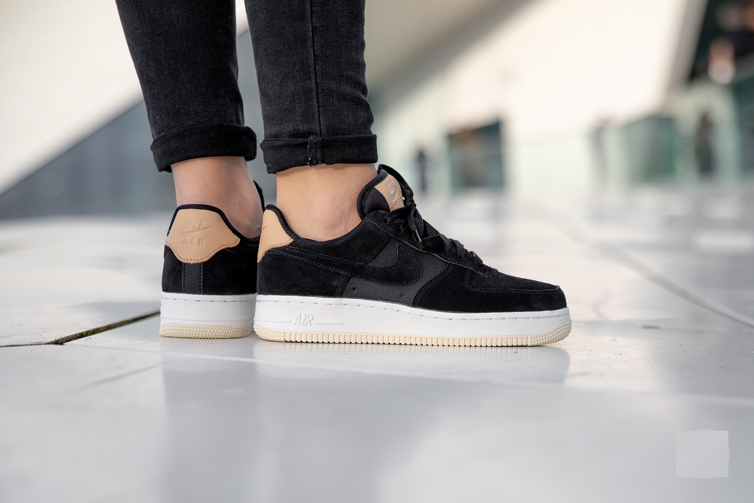 Giày Nike Air Force 1 Low ‘Black Cream’ 896185-006 - Ảnh 3