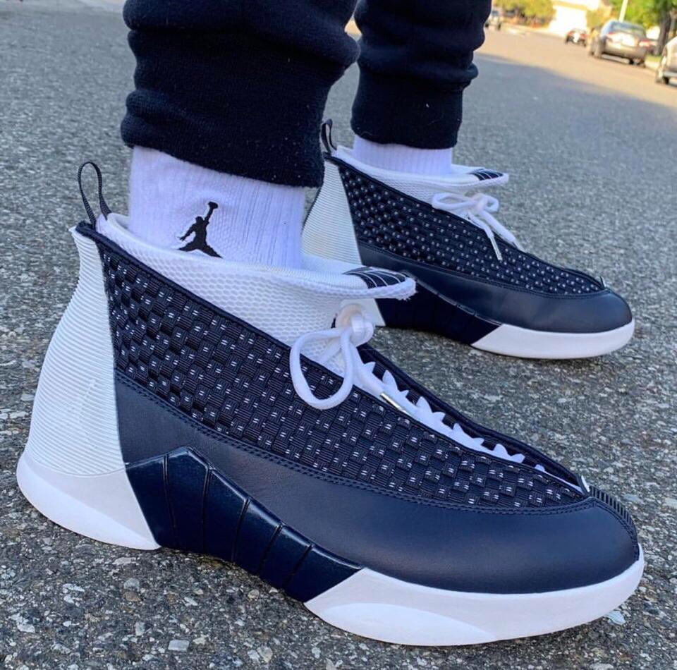 Giày Nike Air Jordan 15 Retro ‘Obsidian’ 2017 881429-400 - Ảnh 2