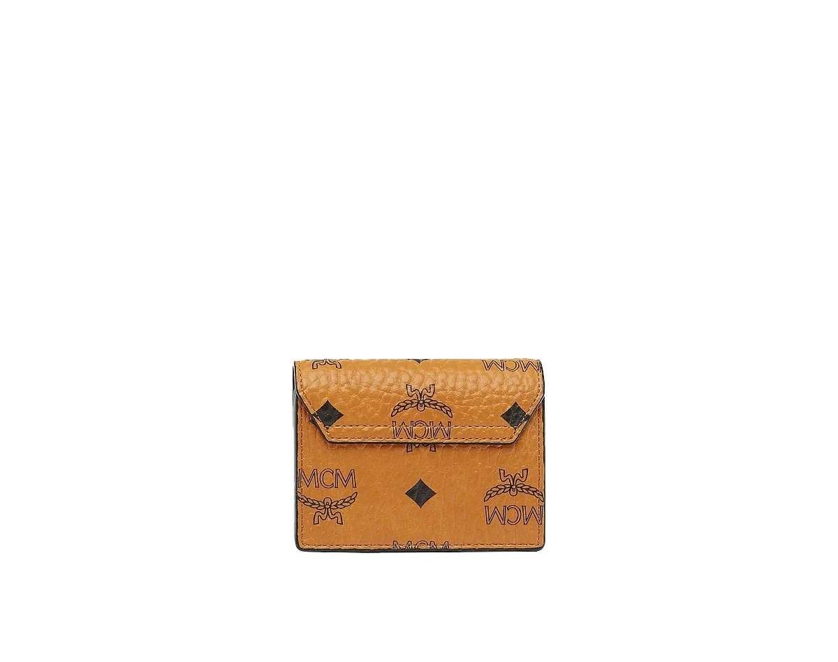 Ví MCM Tracy Accordion Card Holder in Visetos ‘Cognac’ MYAAAPA01CO001 - Ảnh 3