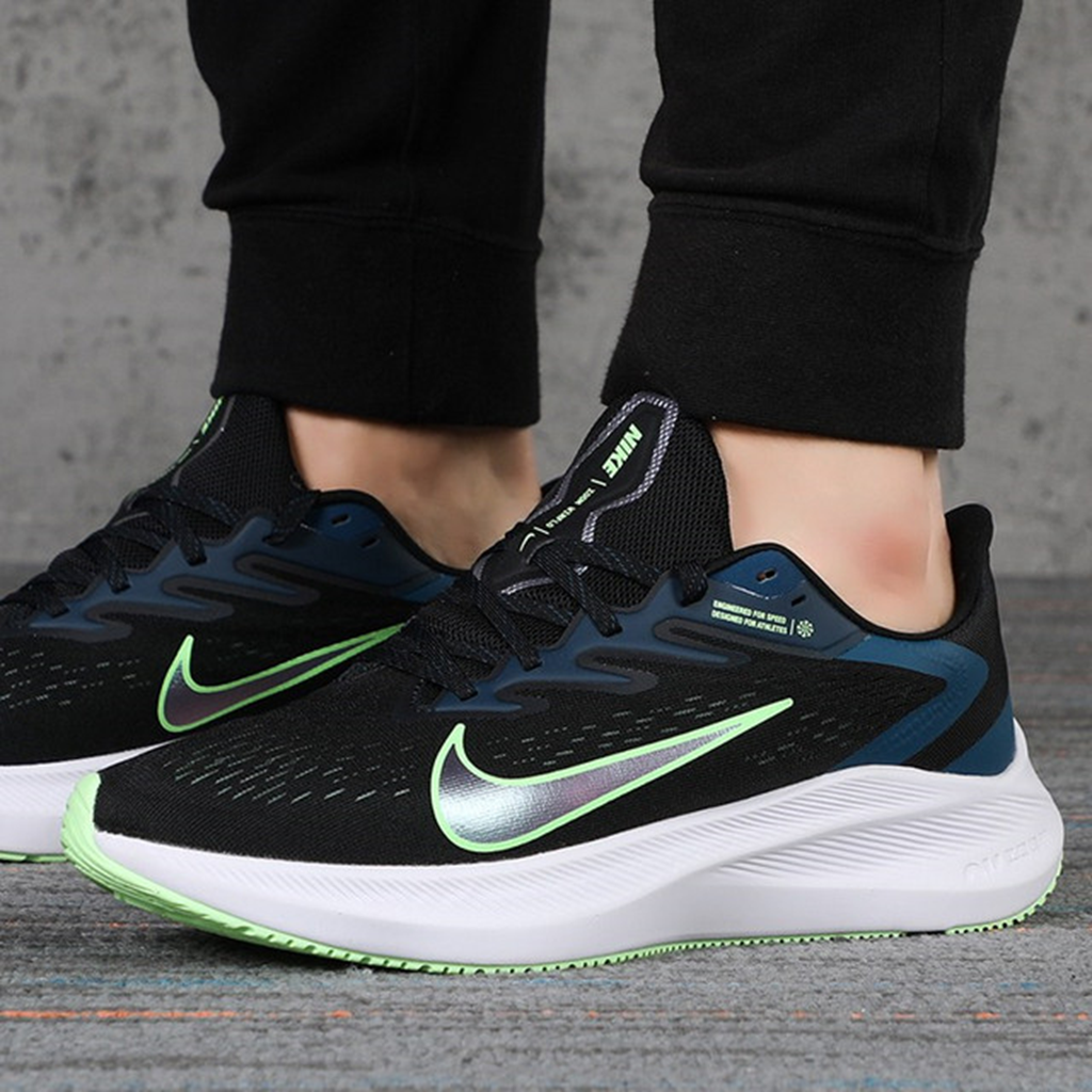 Giày Nike Zoom Winflo 7 ‘Black Valerian Blue’ CJ0291-004 - Ảnh 5