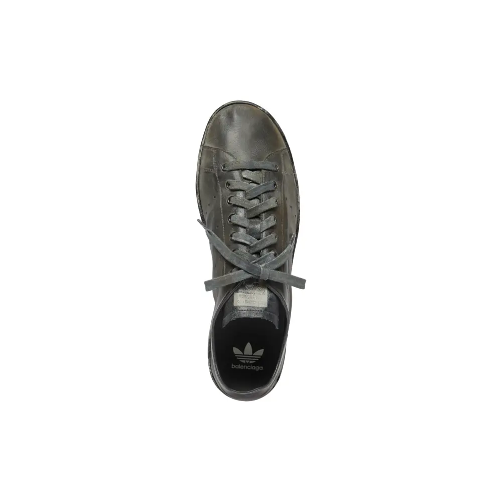 Giày Balenciaga x Adidas Stan Smith Worn-Out ‘Black’ 721835-WBDV5-1000 - Ảnh 4