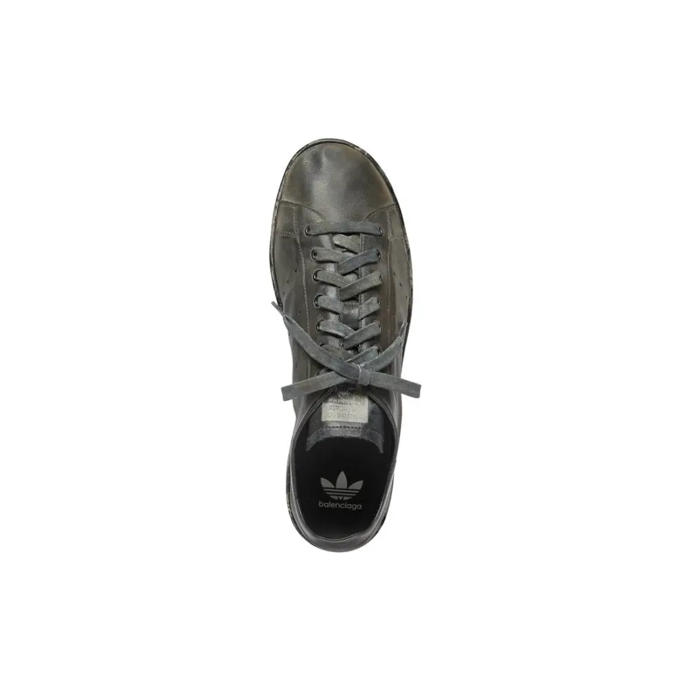 Giày Balenciaga x Adidas Stan Smith Worn-Out ‘Black’ 721836-WBDV5-1000 - Ảnh 5
