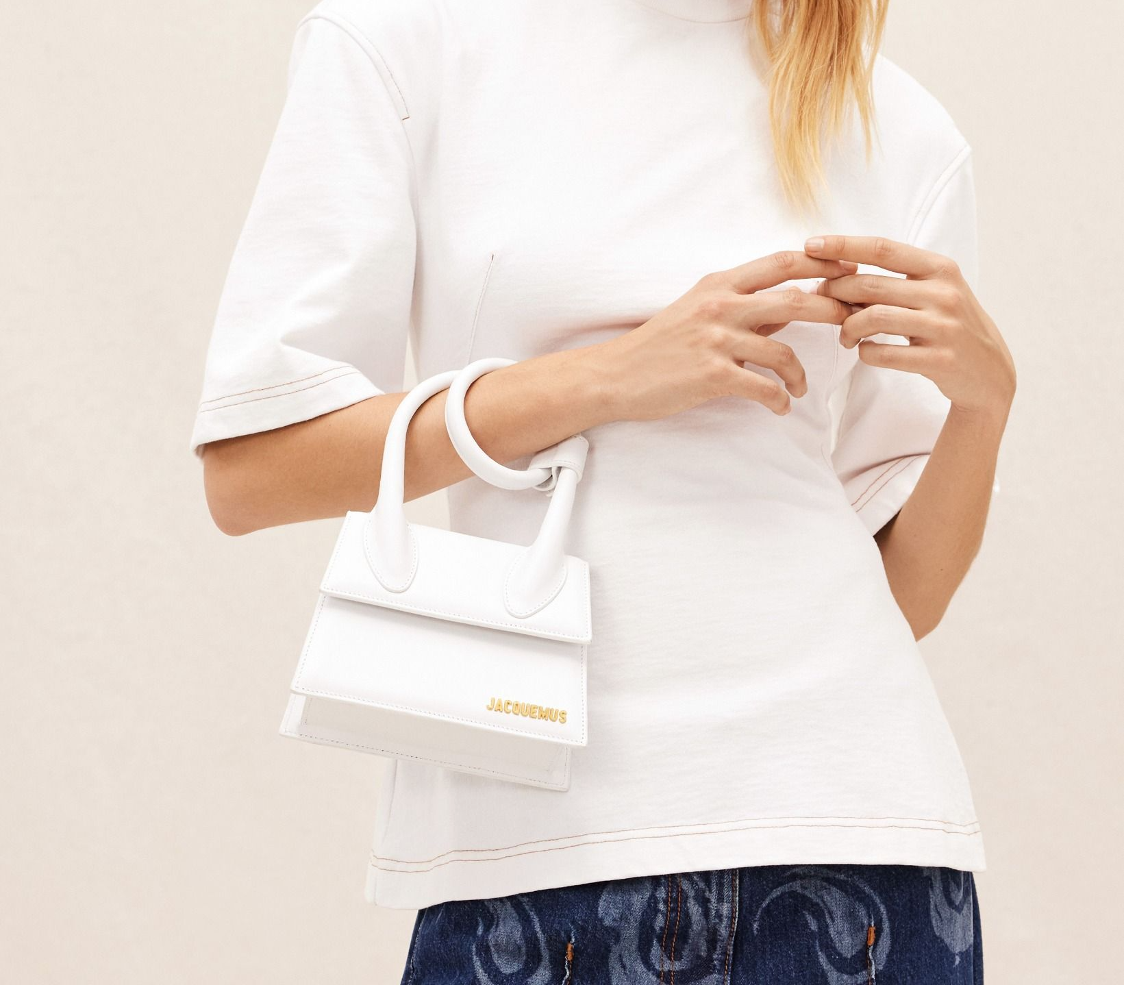 Túi Jacquemus Le Chiquito Noeud ‘White’ 213BA005-3000-100 - Ảnh 2