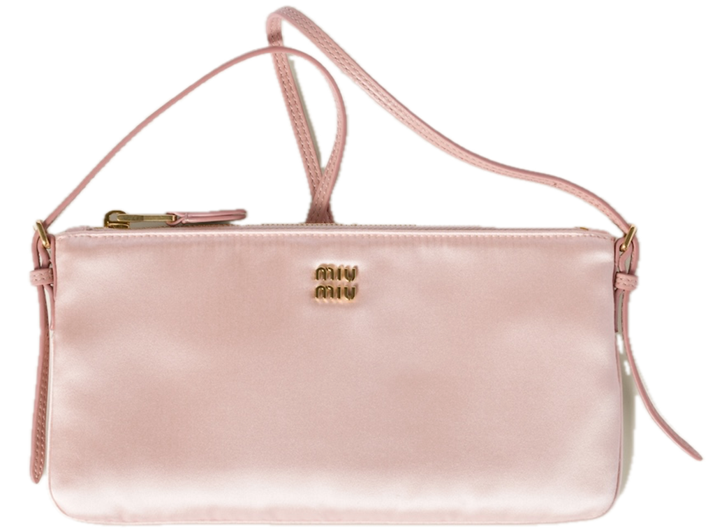 Túi Miu Miu Satin Mini Pouch ‘Orchid Pink’ 5NI007-049-F0615