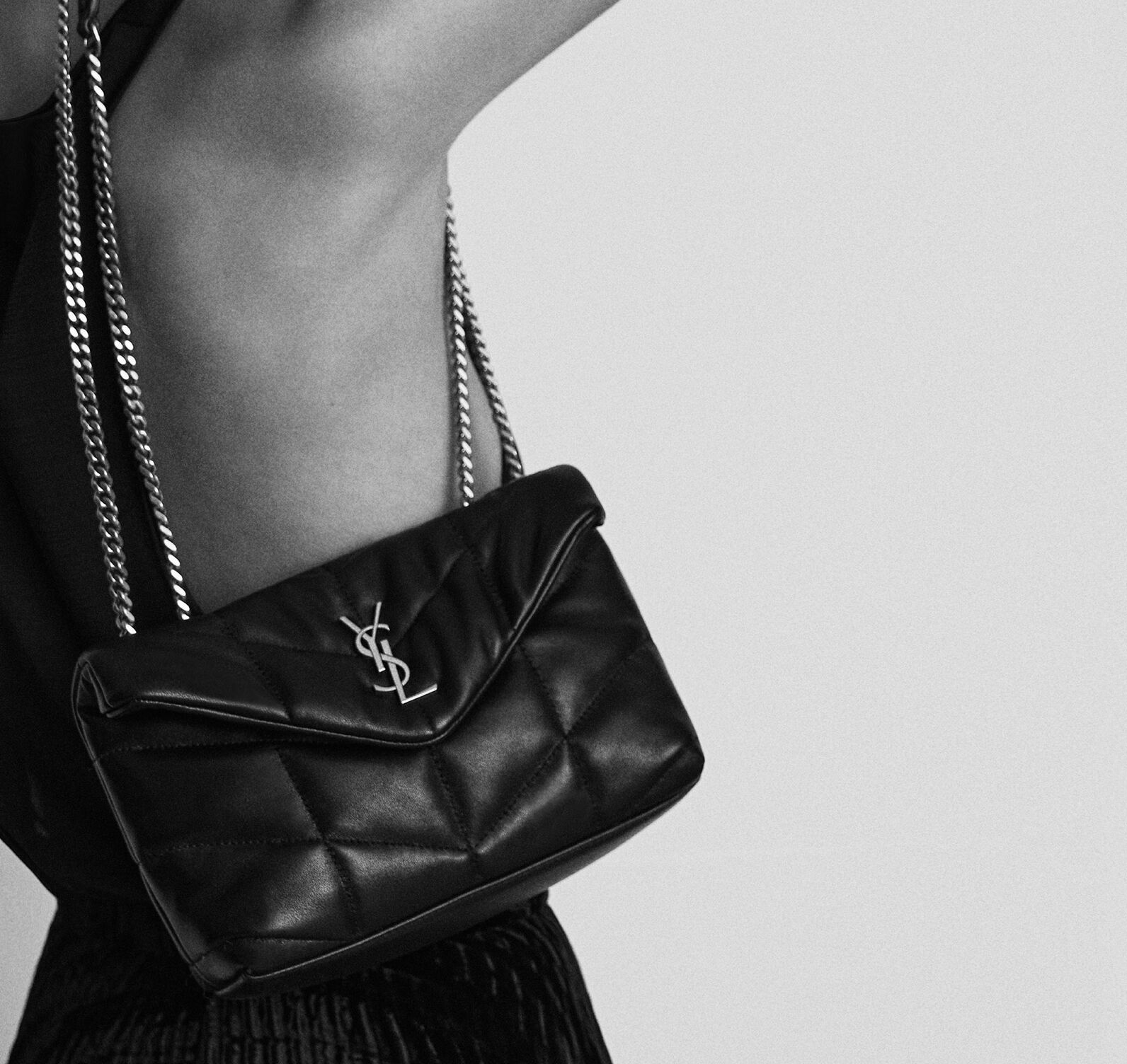 Alternative view of Túi Saint Laurent Toy Puffer ‘Golden Leaf’ 7593371U8073194