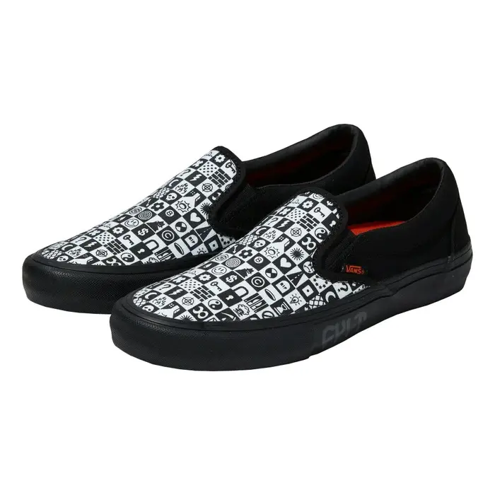 Alternative view of Giày Vans Cult x Slip-On Pro ‘Black Checkerboard’ VN0A4VHU2MH