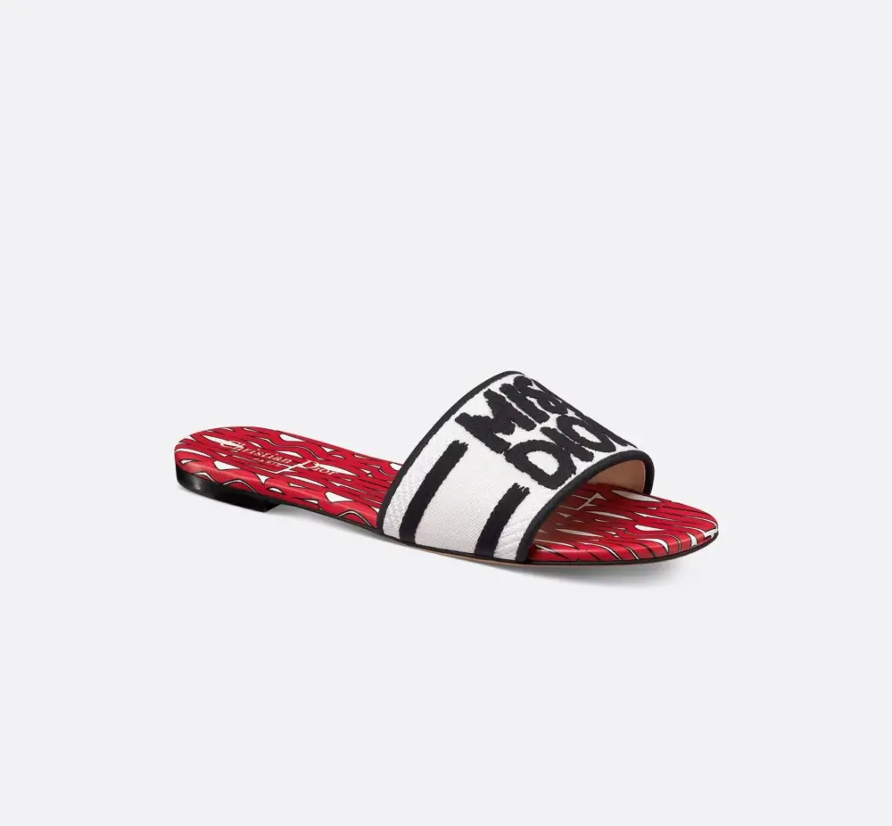 Dép Dior Dway Slide ‘Red’ KCO109EZO-S22R - Ảnh 3