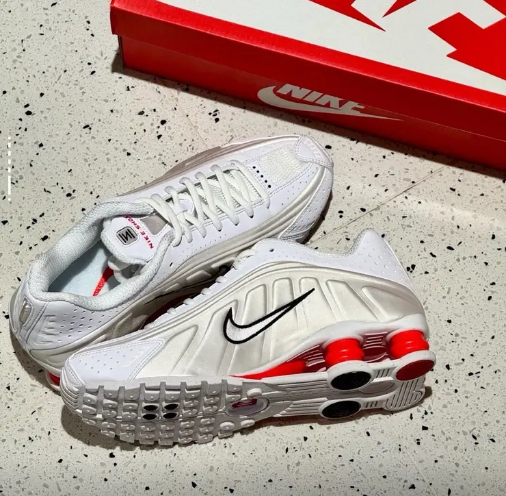 Giày Nike Shox R4 'Phantom Picante Red' AR3565-103 - Ảnh 7