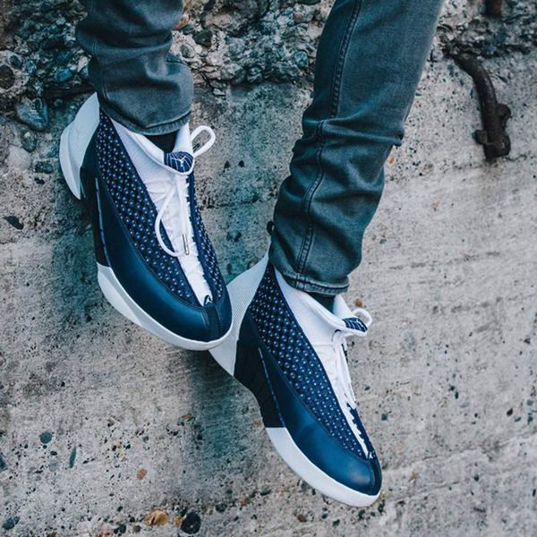 Giày Nike Air Jordan 15 Retro ‘Obsidian’ 2017 881429-400 - Ảnh 3