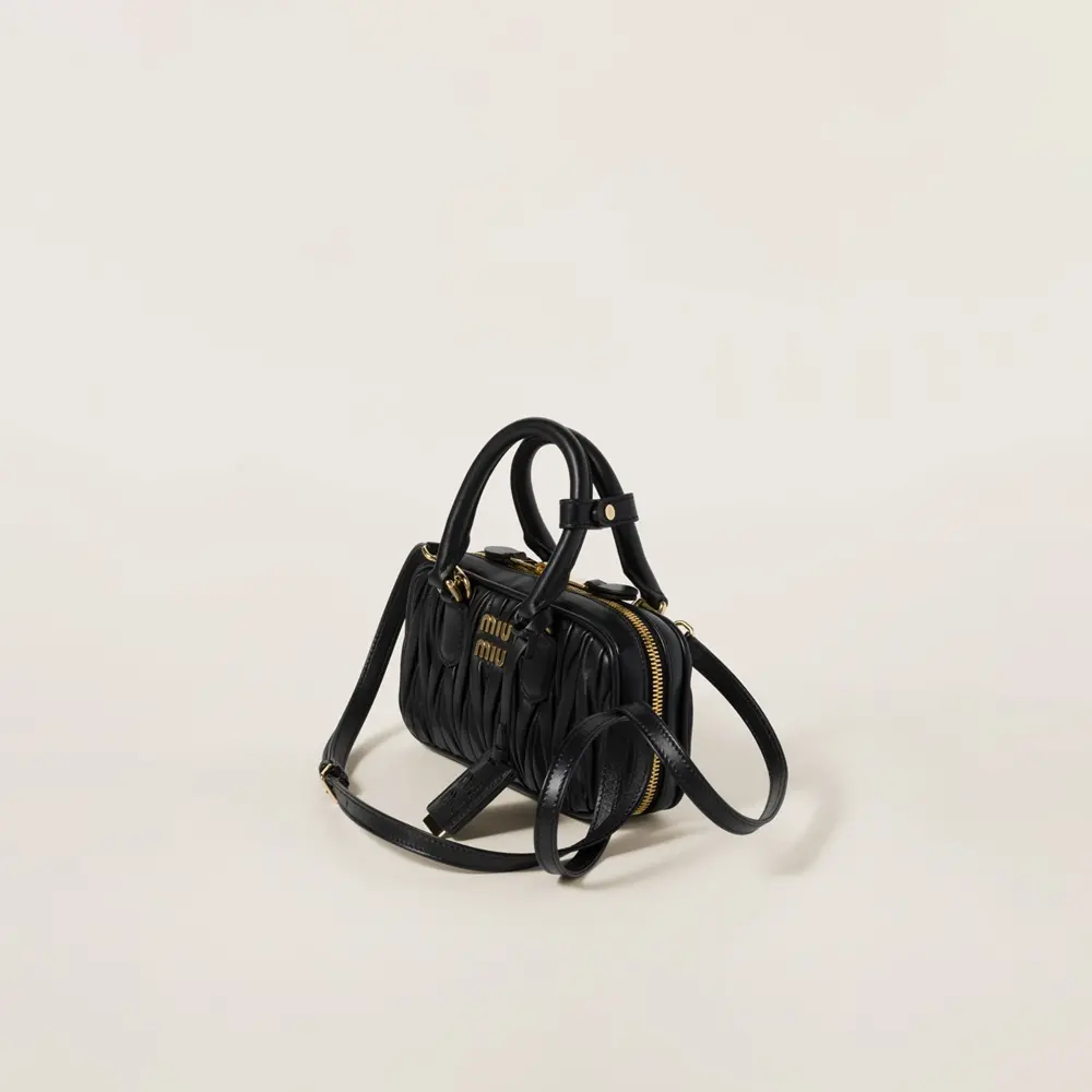 Túi Miu Miu Arcadie Matelassé Mini ‘Black’ 5BP088-N88-F0002-V-OOO - Ảnh 3