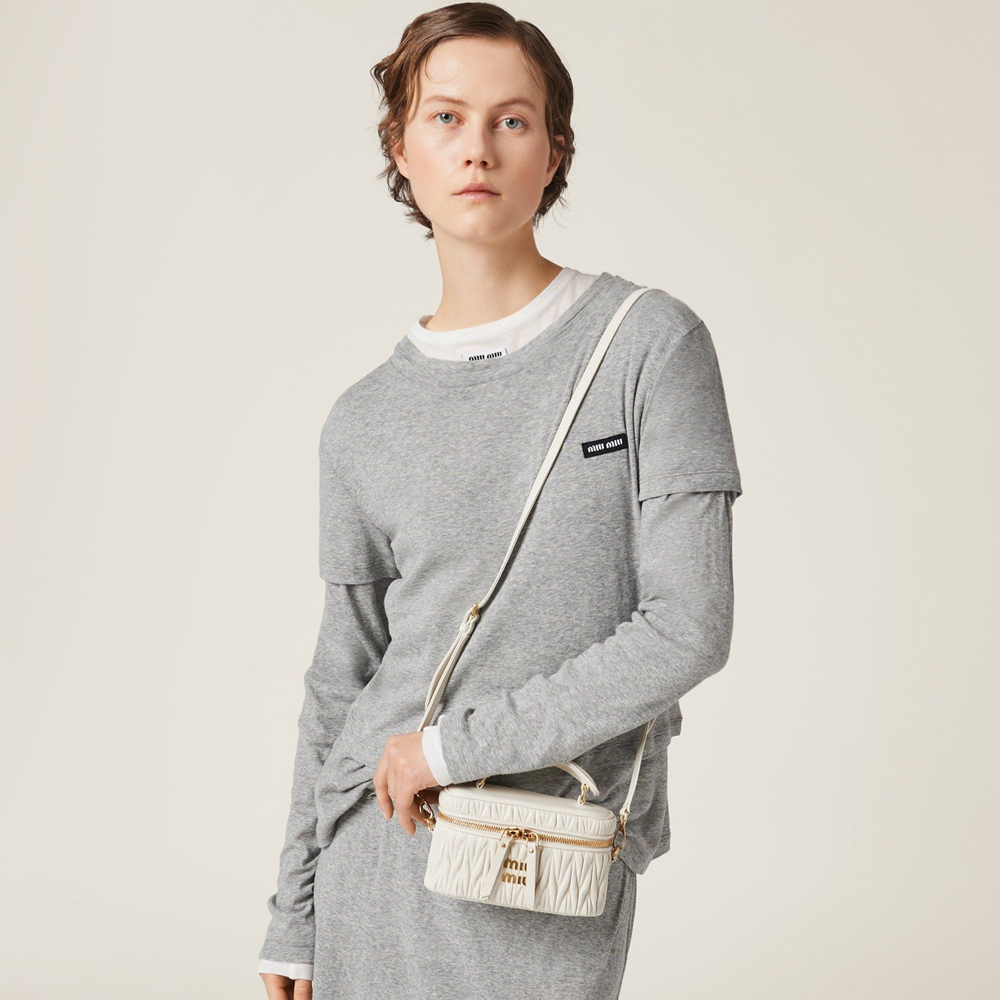 Alternative view of Túi Miu Miu Matelassé Shoulder Bag ‘White’ 5BH230-N88-F0009-V-OOO