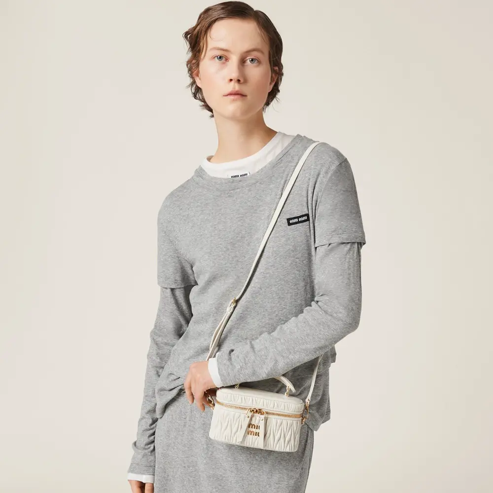 Alternative view of Túi Miu Miu Matelassé Shoulder Bag ‘White’ 5BH230-N88-F0009-V-OOO