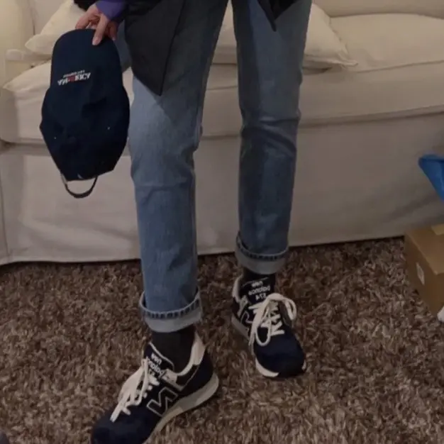 Alternative view of Giày New Balance 574 ‘Navy White’ U574NV2
