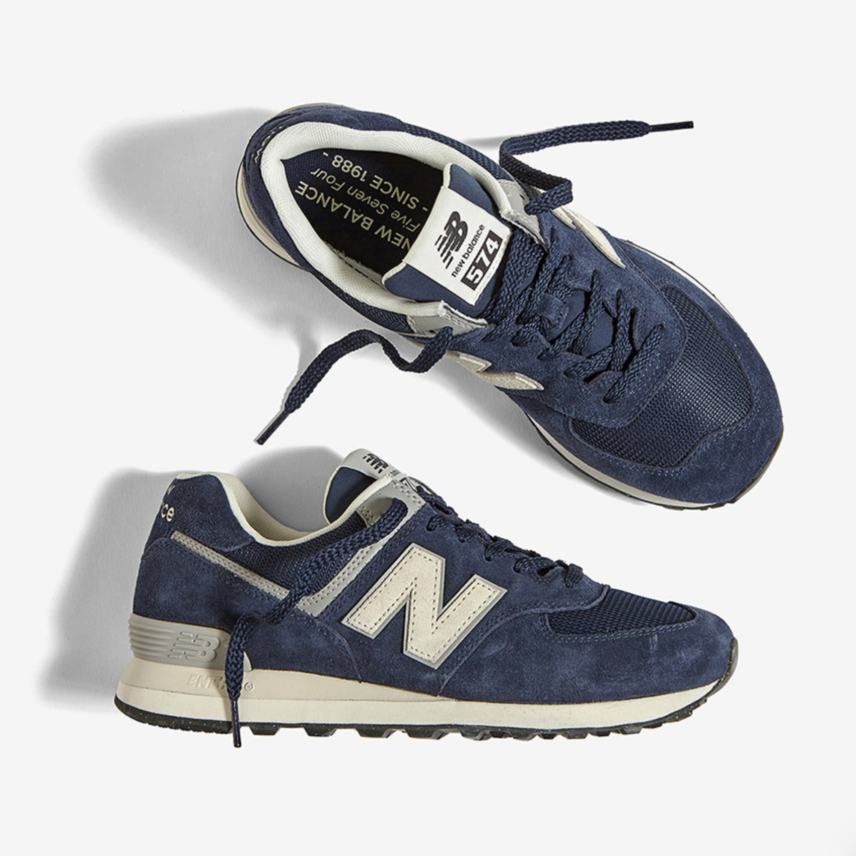 Alternative view of Giày New Balance 574 ‘Navy Off White’ U574ZN2