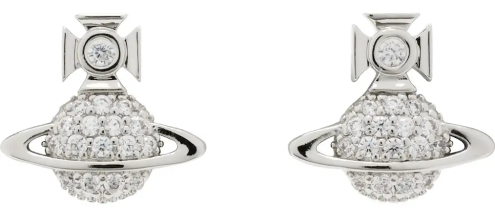 Bông Tai Vivienne Westwood Tamia Earrings ‘Silver’ 62010036-02P102-SM