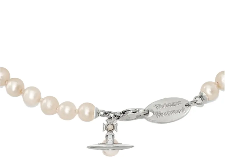 Vòng Cổ Vivienne Westwood Simonetta Pearl ‘Silver’ 63010085-02P113-CN - Ảnh 3