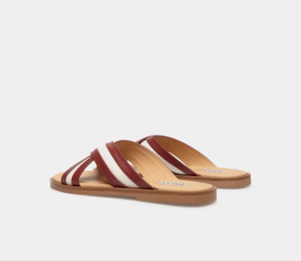 Dép Bally Glide Sandal ‘Red’ 6307405 - Ảnh 3