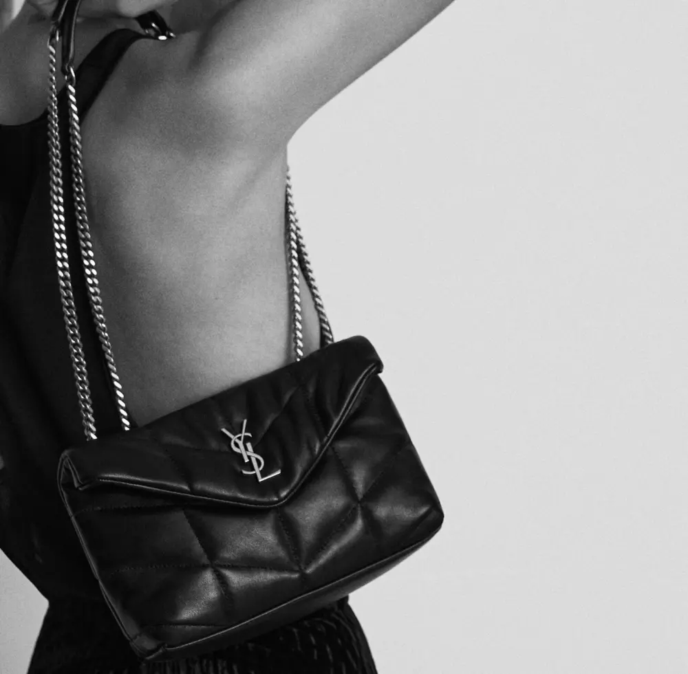 Túi Saint Laurent Toy Puffer ‘Black’ 7593371EL001000 - Ảnh 3