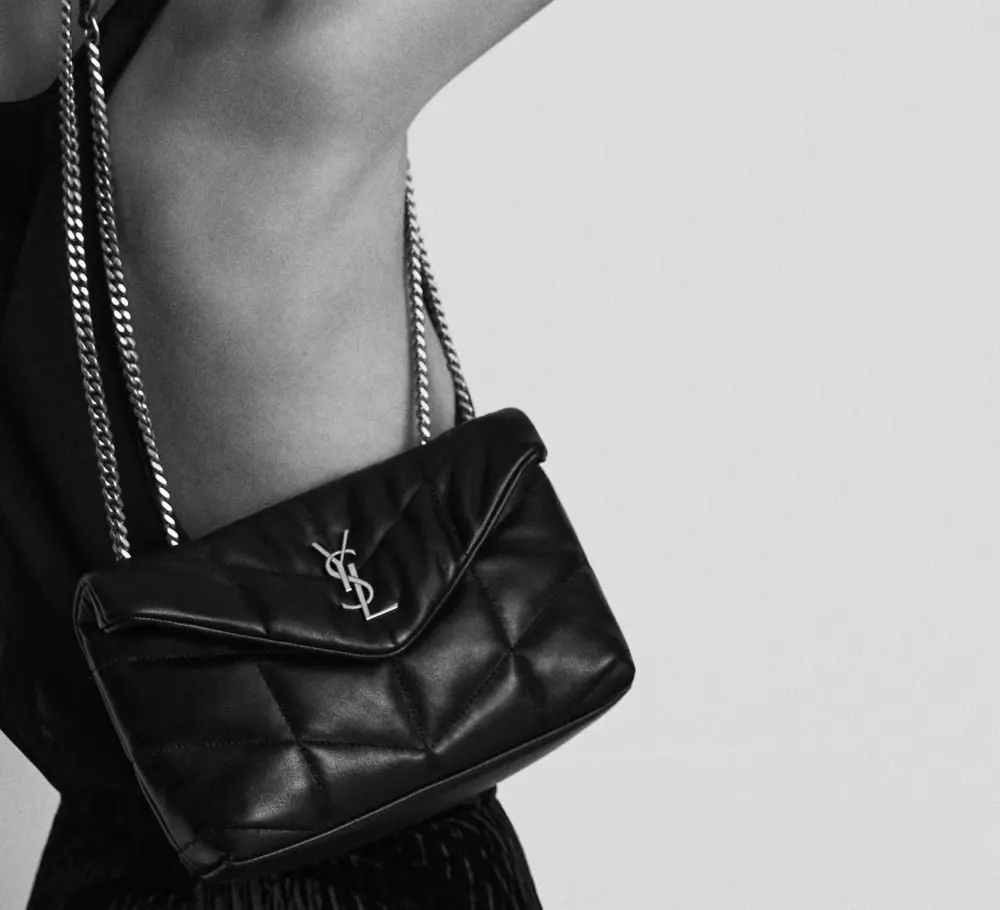 Alternative view of Túi Saint Laurent Toy Puffer ‘Blanc’ 7593371EL079207