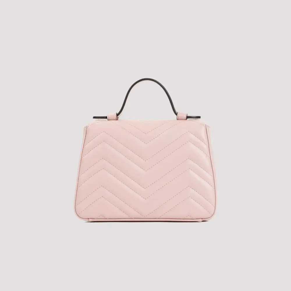 Alternative view of Túi Gucci Marmont Mini Top Handle Bag ‘Pink’ 702563-DAAAH-5909