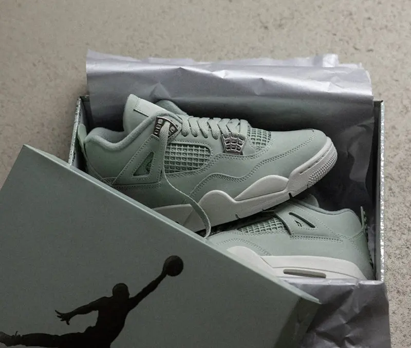 Giày Nike Air Jordan 4 Retro ‘Seafoam Sail’ HV0823-003 - Ảnh 4