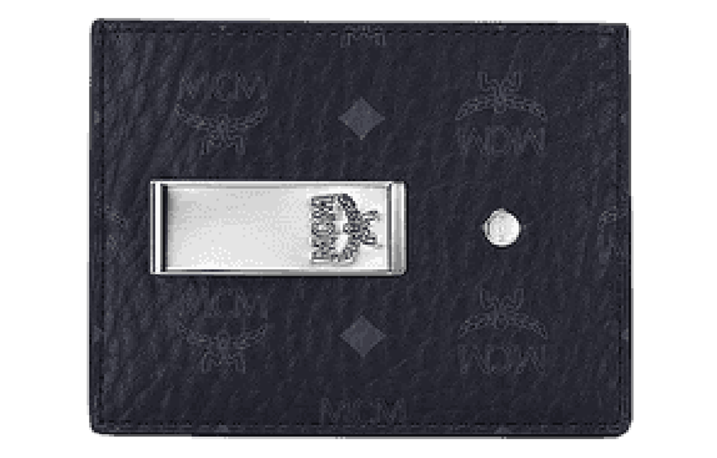 Ví MCM Money Clip Card Case in Visetos ‘Black’ MXCAAVI02BK001