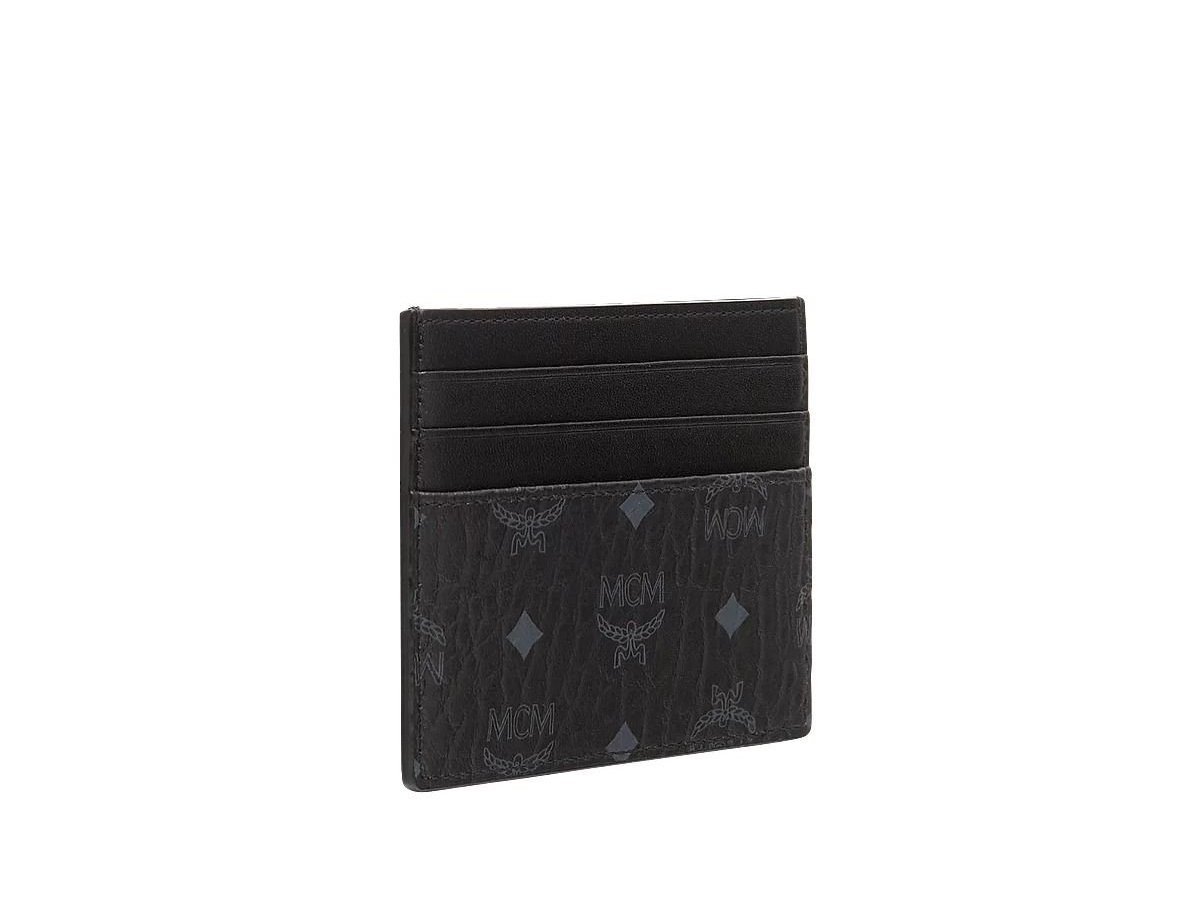 Ví MCM Money Clip Card Case in Visetos ‘Black’ MXCAAVI02BK001 - Ảnh 4
