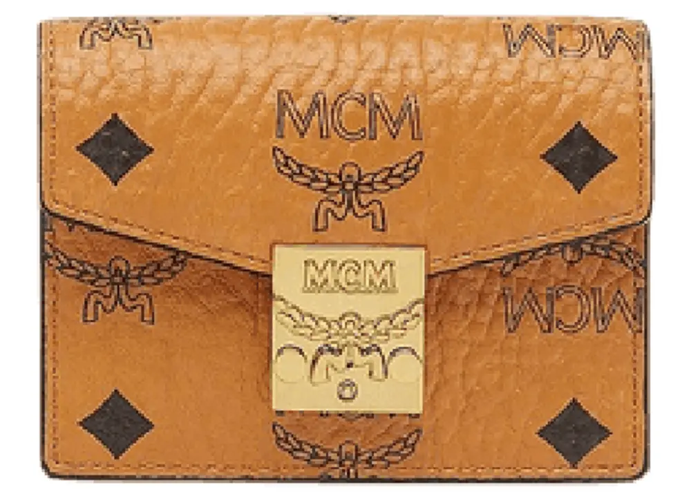 Ví MCM Tracy Accordion Card Holder in Visetos ‘Cognac’ MYAAAPA01CO001