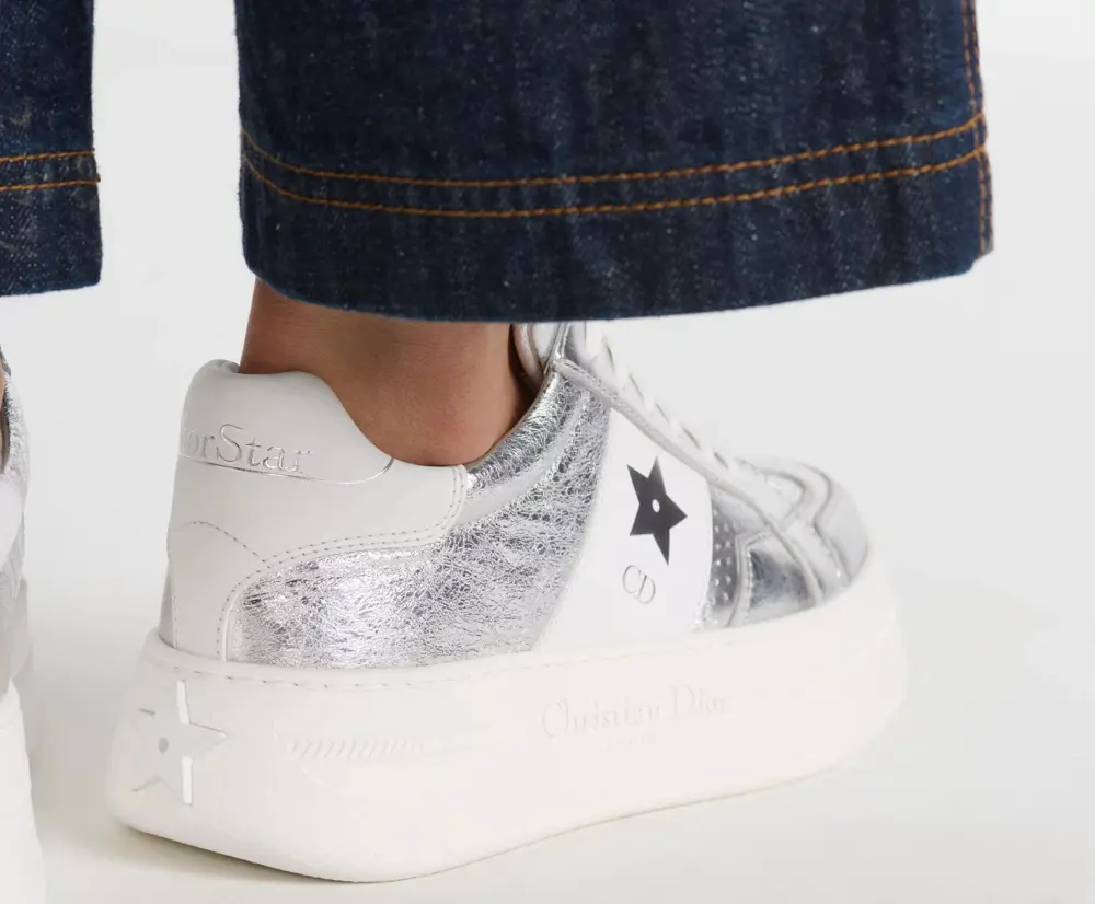 Alternative view of Giày Dior Star Platform Sneaker ‘Silver’ KCK426SLM-S46K