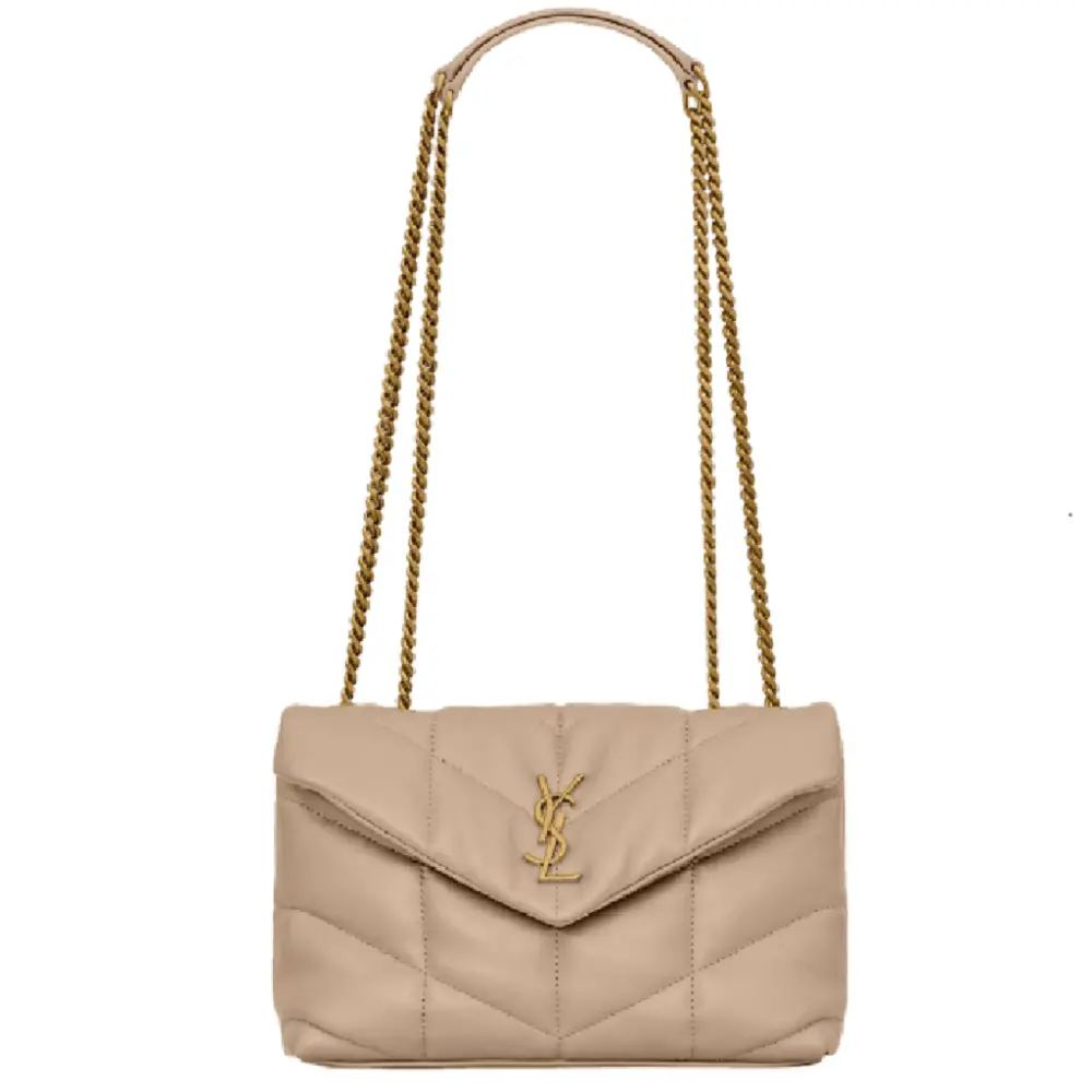 Túi Saint Laurent Toy Puffer ‘Dark Beige’ 7593371EL072721